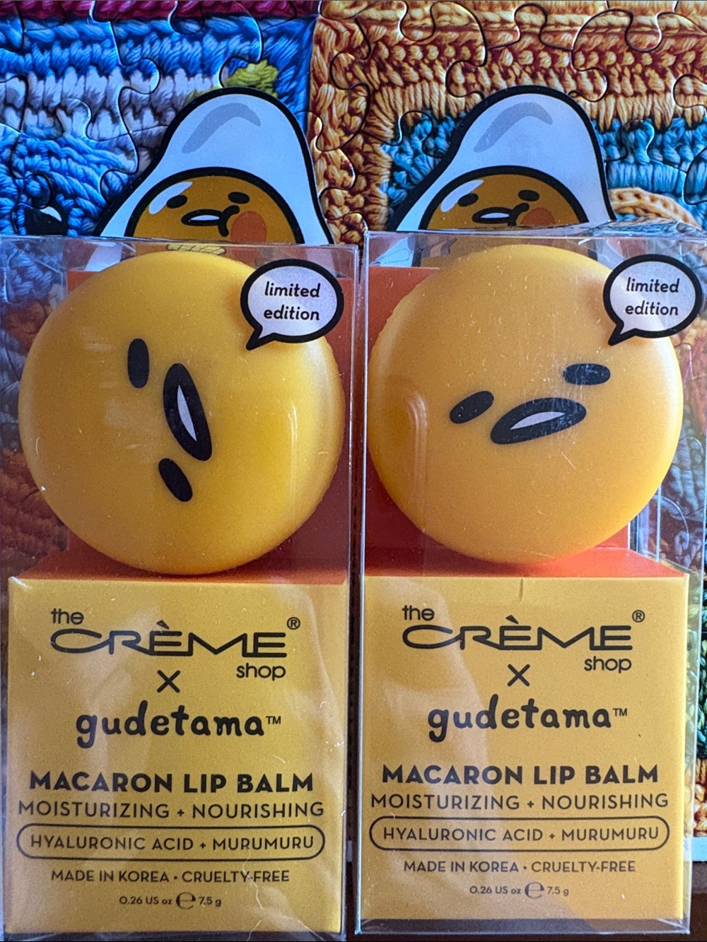The Crème Shop x Gudetama Yellow Macaron Lip Balm (2)